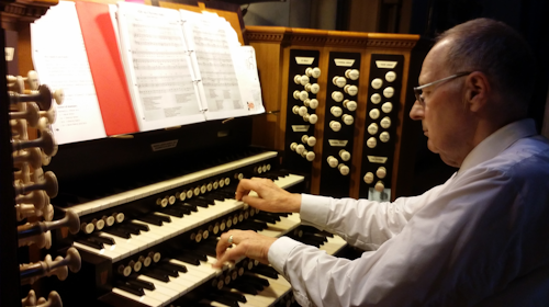 klaus at the console